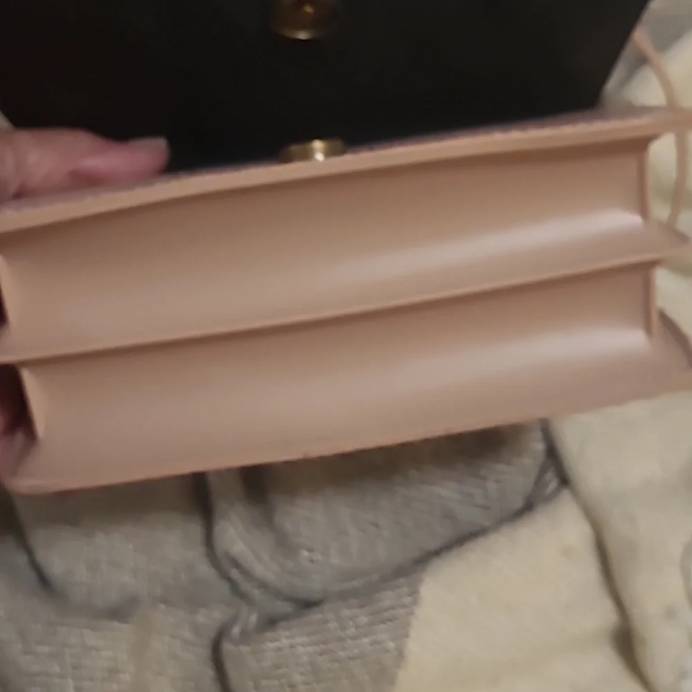 Betsey Johnson Blush Pink Mini Satchel with Heart Charm - Picture 6 of 9